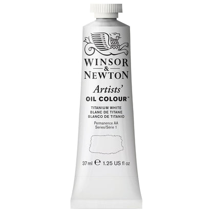 Winsor & Newton Artists' Oil Colour Pintura al Óleo Profesional, 37 ml - Tubo de 1.2 onzas - Blanco (Titanium White)