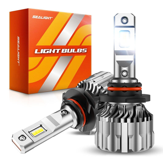 Sealight Bombillas LED 9005/HB3 36000 LM, 6500 K, Blanco Frío, 60,000+ Horas, IP68, Paquete de 2