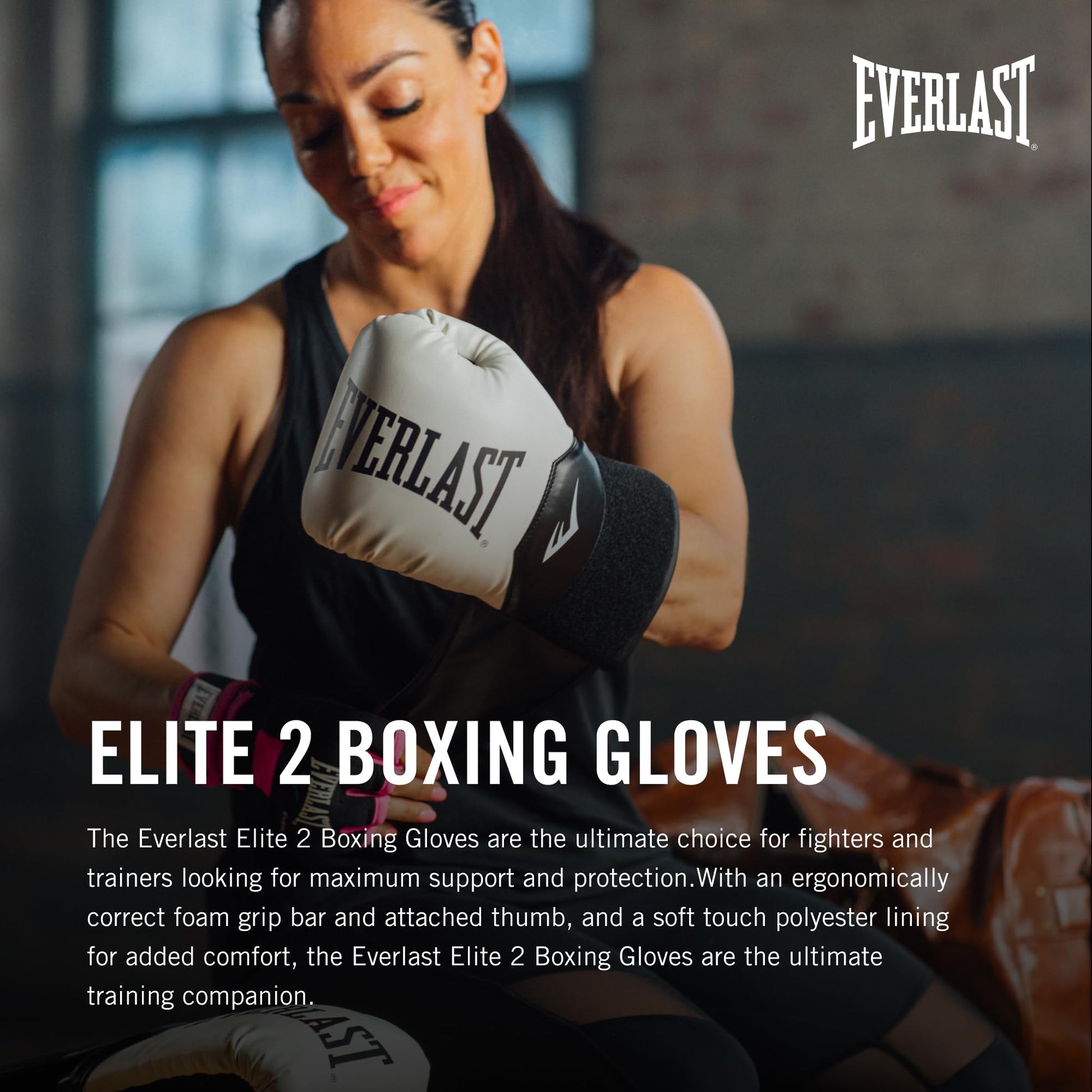 Everlast Elite 2 Boxing Gloves (Purple, 12oz)