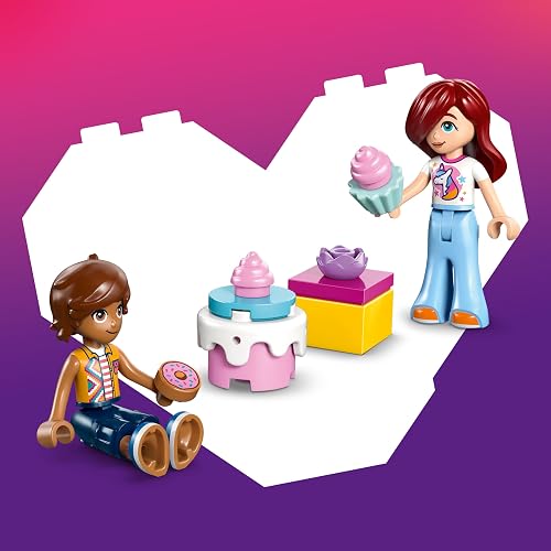 LEGO Friends Auto-Unicornio de Reparto de Pasteles – Juguete – 2 Minipersonajes – Regalo, Pastel, Globo y Dona – Regalo para Niñas, Niños y Preescolares Mayores de 4 Años – 42675