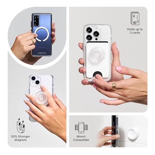 PopSockets - Agarre para teléfono MagSafe, Agarre y Soporte magnético Seguro para teléfono, Soporte Manos Libres, Compatible con Carga inalámbrica, Harry Potter, Tidepool There Only Power