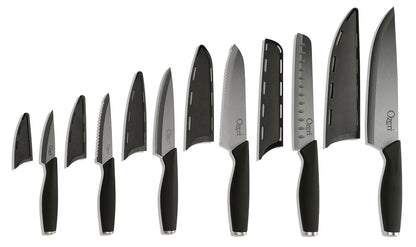 Ozeri Elite Chef II Juego de cuchillos de cerámica, 12 piezas, Negro