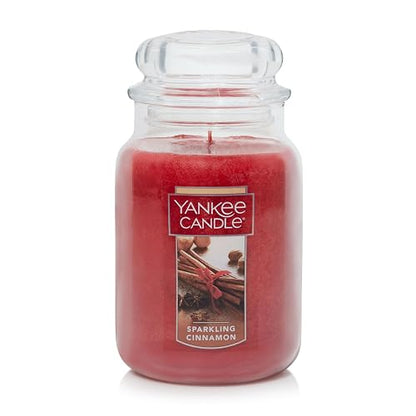 Yankee Candle Vela en Tarro Grande, Canela, Candelas, Sparkling Cinnamon, Large Jar Candle, 1