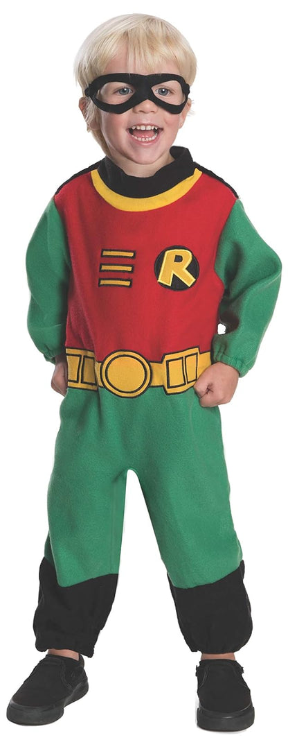 Teen Titans Robin Romper Costume, Infant (6-12 Months) - 6-12 Meses