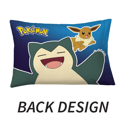 Franco Kids Bedding Funda de Almohada Reversible de Microfibra súper Suave, 20 x 30 Pulgadas, Pokemon