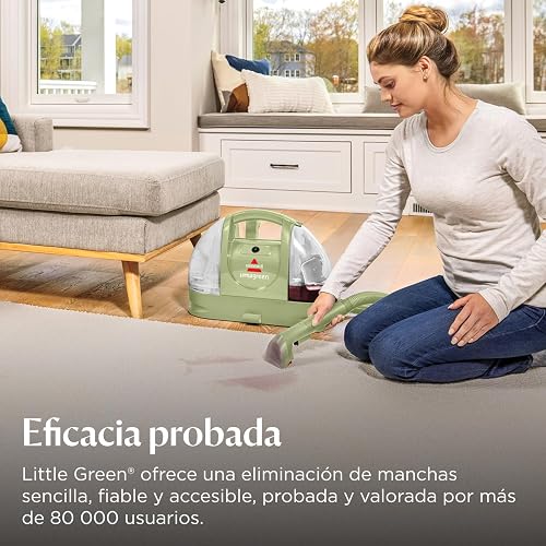 Bissell Little Green, Limpiador de Alfombra y Tapicería Portátil Multiusos, 1400B
