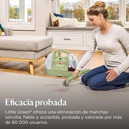 Bissell Little Green, Limpiador de Alfombra y Tapicería Portátil Multiusos, 1400B