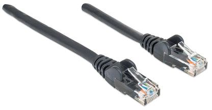 Intellinet - Cable Patch UTP Cat 6 Negro, Longitud de 3 m, 100% Cobre, con contactos chapados en Oro, con Botas de Seguridad, flexibilidad sin deformaciones, Color Negro