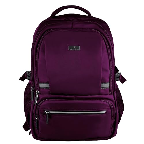 PERFECT CHOICE Mochila para laptop 15.6"-17" múltiples compartimentos Forter (Morado)