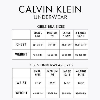 Calvin Klein Bralette sin Costuras. Sujetador Deportivo para Niñas
