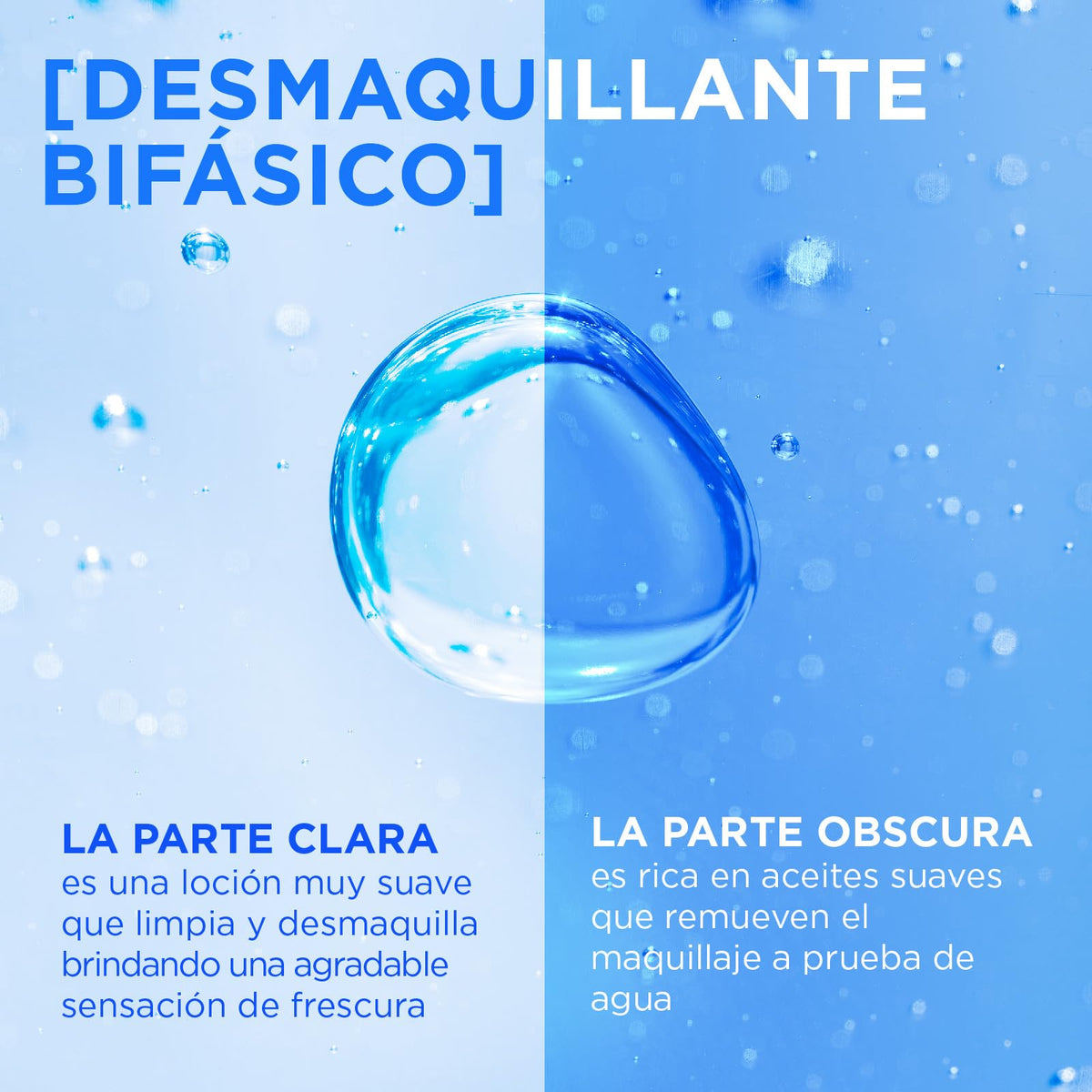 L'Oreal Paris Desmaquillante Bifásico para Ojos y Labios, Todo Tipo de Piel, 200ml.