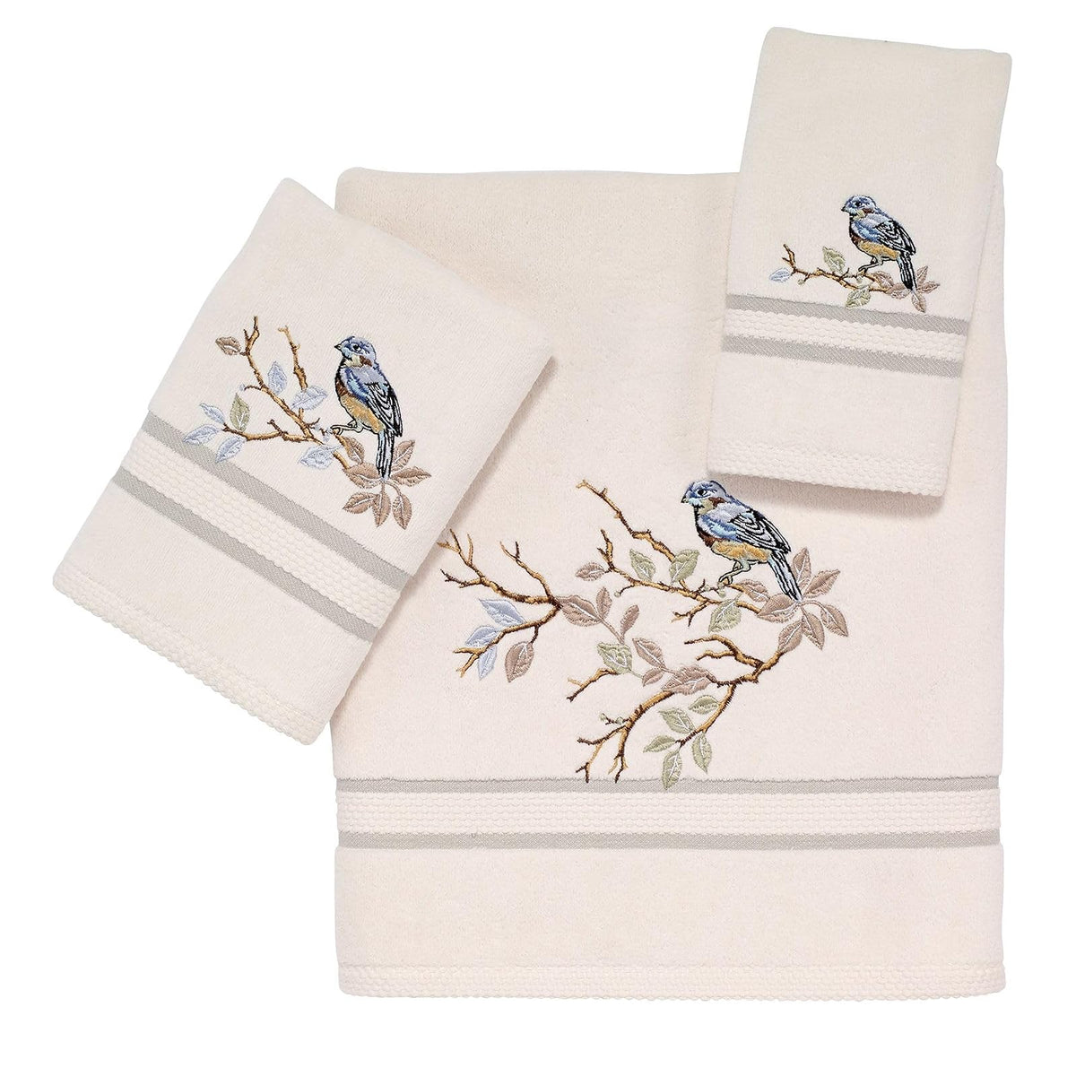 avanti linens Coastal toallas de baño conjuntos, color marfil
