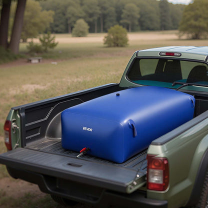 VEVOR ​Vejiga del Almacenamiento de Agua con Válvula 1000 L, Bolsa de Agua de PVC Doble Capa 1000D, Portátil y Plegable, Resistente a Fugas, para Autocaravanas, Camiones, Uso en Exteriores, Azul
