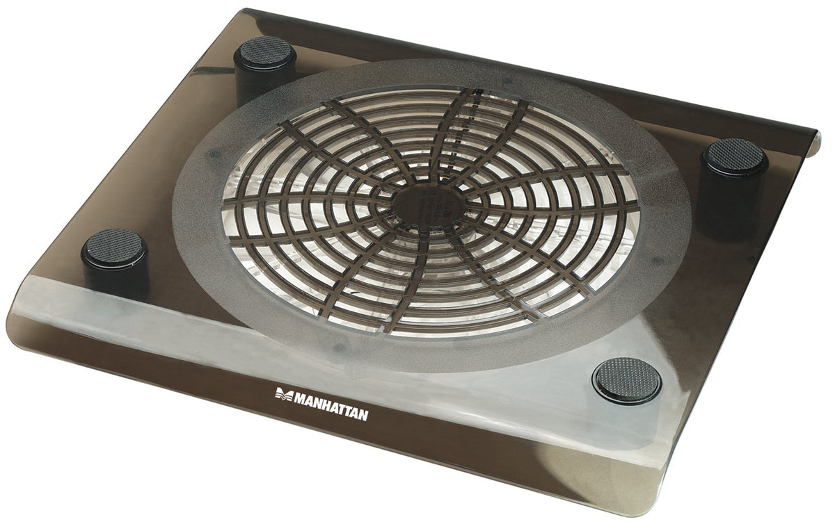 MANHATTAN 703406 Base con Ventilador para Computadora Portátil, Gris