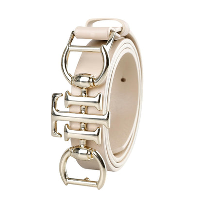 Tommy Hilfiger Th Horsebit Plaque Buckle Cinturón Mujer