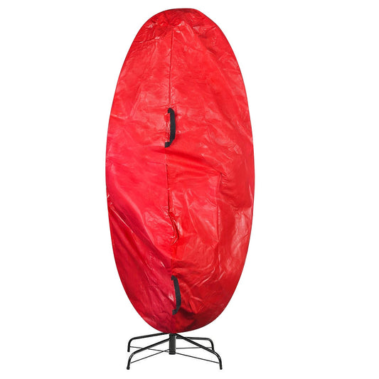 Elf Stor - Cubierta para árbol de Navidad de primera calidad, color rojo, tamaño mediano para árbol de 6 pies