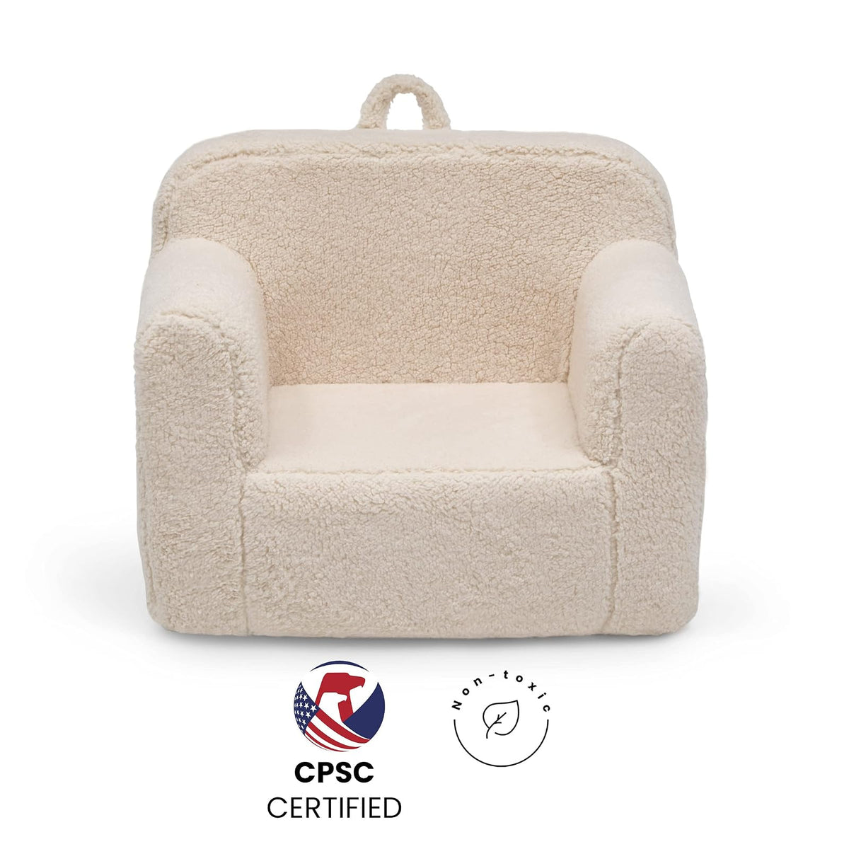 Delta Children Cozee - Silla Sherpa, Color Crema