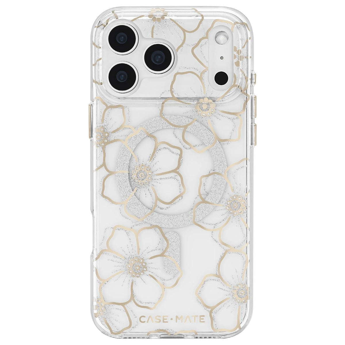 Case-Mate - Funda para iPhone 17 Pro MAX [Compatible con MagSafe] - Funda para teléfono con diseño Floral Brillante con protección contra caídas de 12 pies, Cubierta magnética Premium para iPhone 17