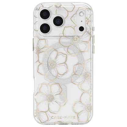 Case-Mate - Funda para iPhone 17 Pro MAX [Compatible con MagSafe] - Funda para teléfono con diseño Floral Brillante con protección contra caídas de 12 pies, Cubierta magnética Premium para iPhone 17