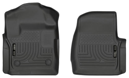 Husky Liners Weatherbeater - Alfombrillas para Cabina estándar Ford F-250/F-350 2017-2025 | Fila Delantera, 2 Piezas, Color Negro - 13311