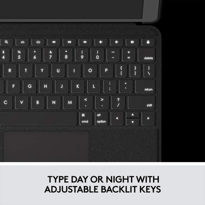 Logitech Folio Touch para iPad, Funda con Teclado con Trackpad y conexión Smart Connector para iPad Air (4ª y 5ª generación) - Grafito