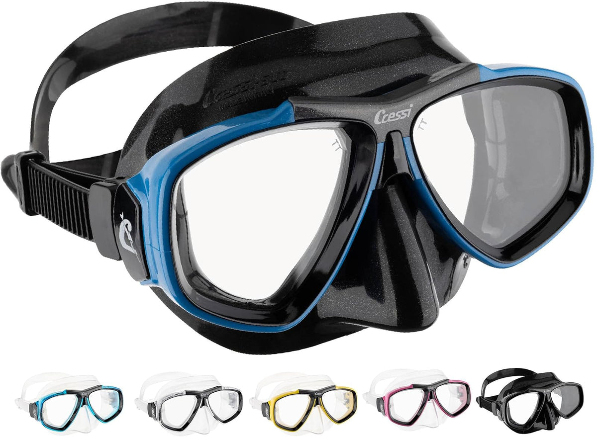 Cressi Primera máscara de Buceo con Lentes inclinadas para Buceo: Focus: Made in Italy