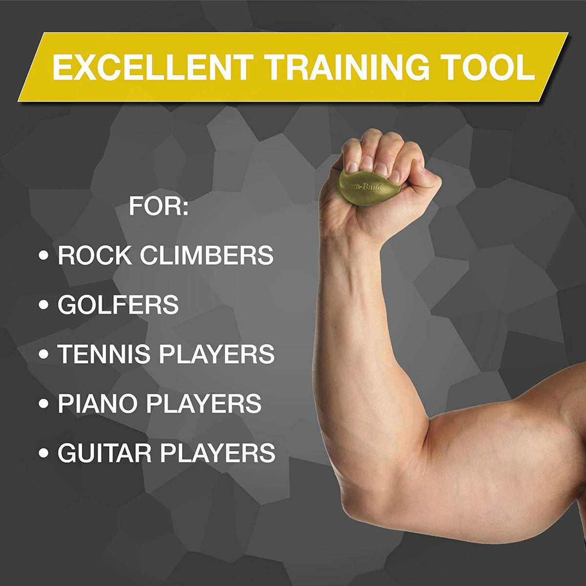 TheraBand - ejercitador de mano, pelota antiestrés para la mano, para fortalecer la muñeca, los dedos y el antebrazo y para terapia. Pelota para apretar para aumentar la flexibilidad de la mano y aliviar el dolor de las articulaciones