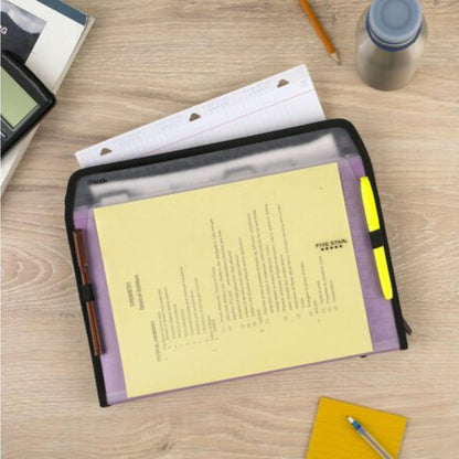 Five Star 72707 Carpeta archivadora expansible de 7 bolsillos personalizables, verde, 34.92 cm x 27.35 cm (13.75 x 10.75 cm)