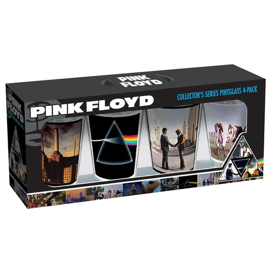 ICUP Pink Floyd - Cubiertas para álbum de 4 piezas, vidrio de pinta, grande, multicolor