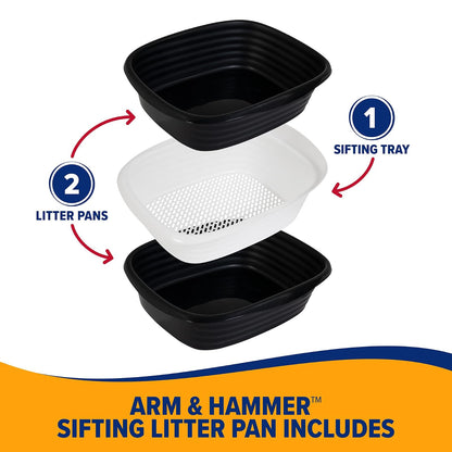 PETMATE - Cacerola grande con tamiz Arm & Hammer