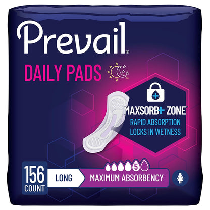 Prevail Bladder Control Pad - Max. Long- Jumbo Pack