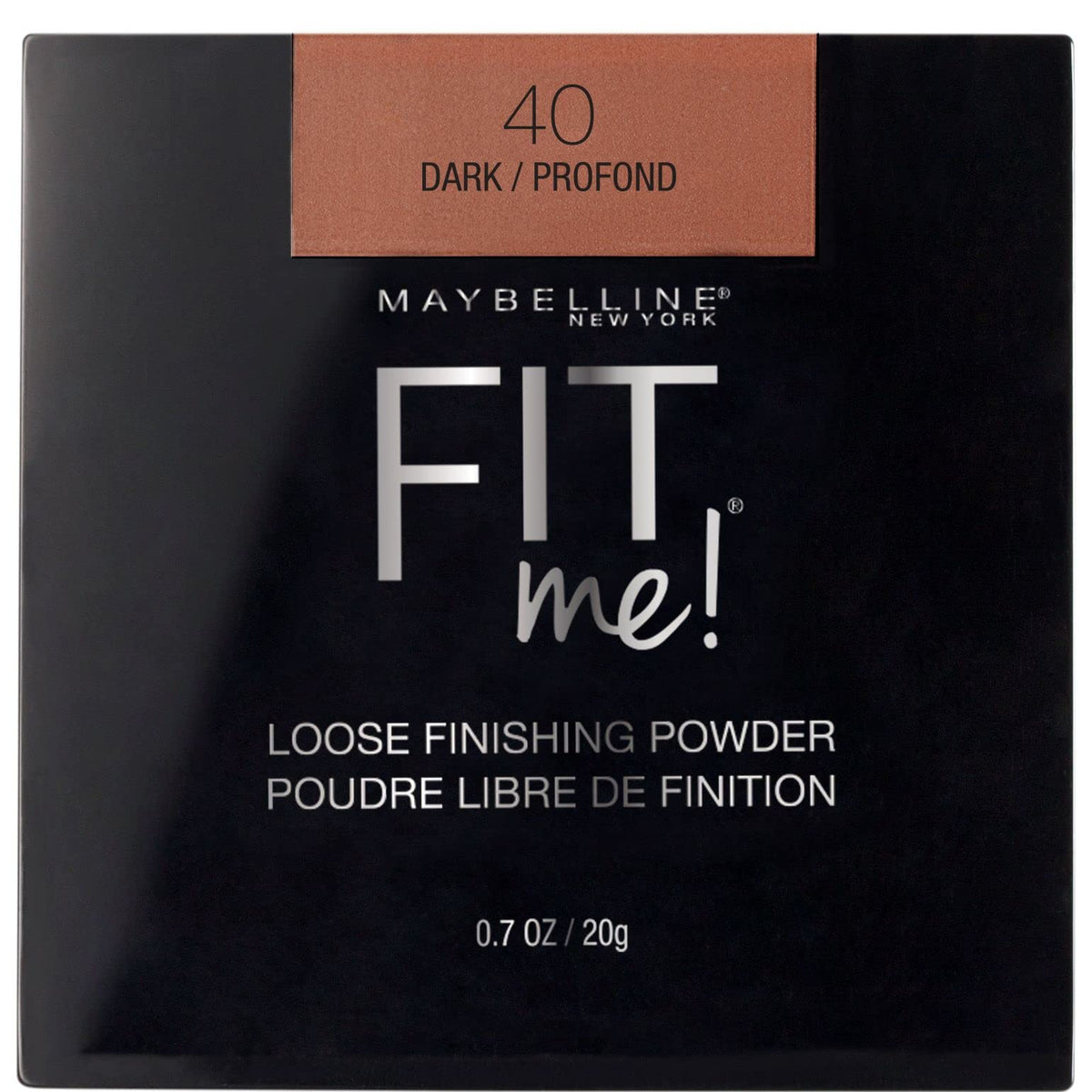 Maybelline Fit Me Polvo Suelto de Acabado Base Mineral - Oscuro