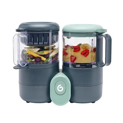 Babymoov Duo Meal Station Procesador de Alimentos para Bebé 6 en 1 - Gris Oscuro