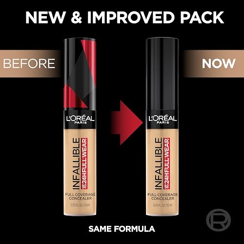 L'Oreal Paris - Corrector Cosmetics Infallible Full Wear, Tipo Bizcocho, 0.33 Onzas Líquidas