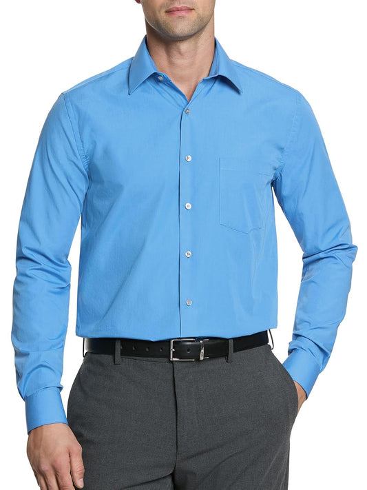 Van Heusen Camisa de vestir, ajuste regular, para hombre