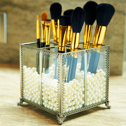 Putwo Organizador clásico para brochas de Maquillaje, Antiguo, Makeup Organizer, BrushHolder-Medium, 1