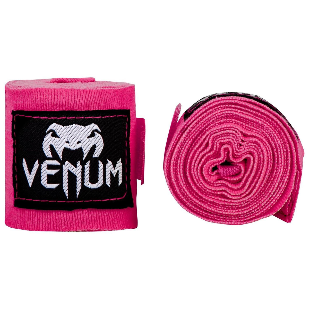 Venum Vendas de Boxeo de Algodón Elástico - Rosado neón - 4 m - Boxing Handwraps