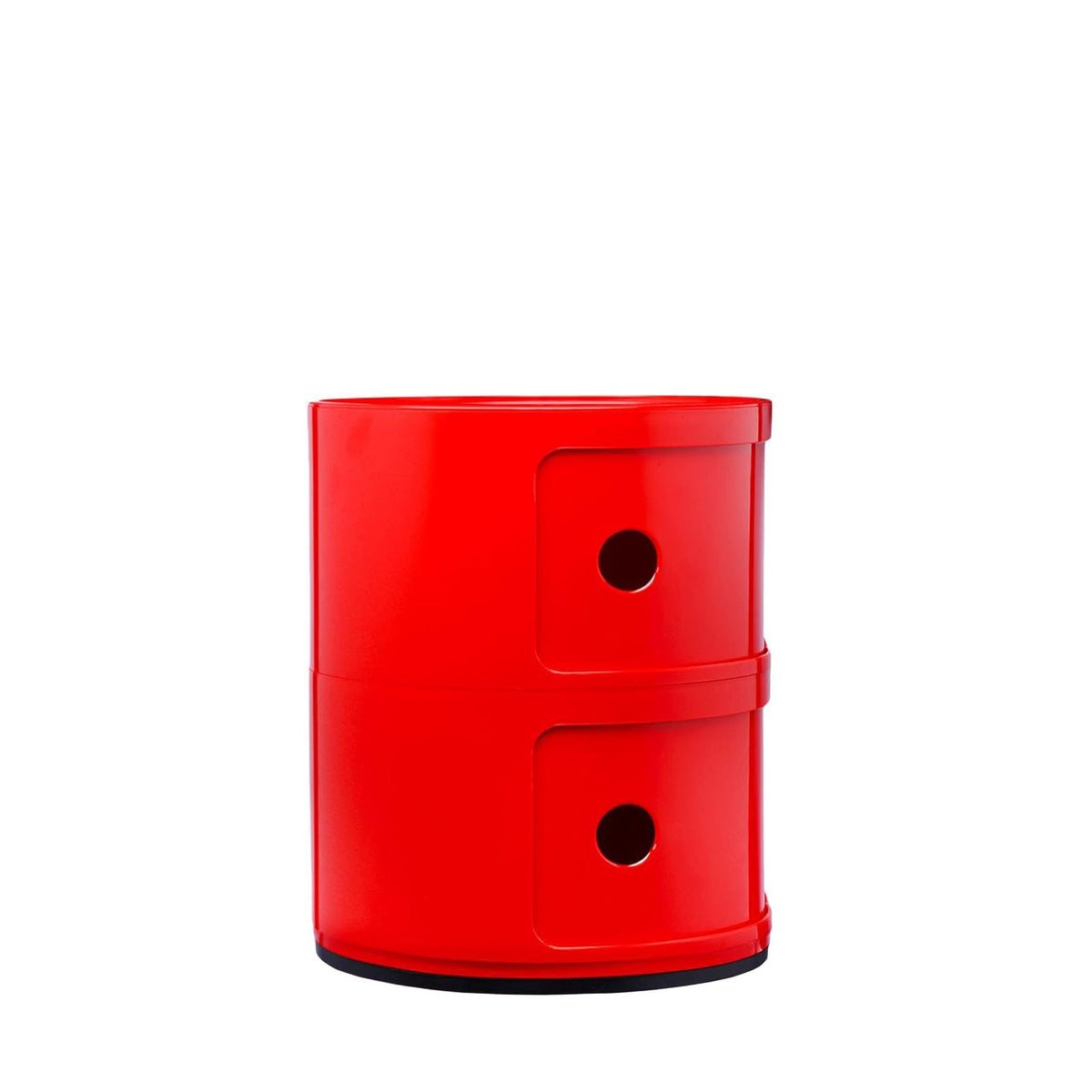 Kartell Mueble de Almacenaje Componibili Redondo de Dos Puertas, color Rojo