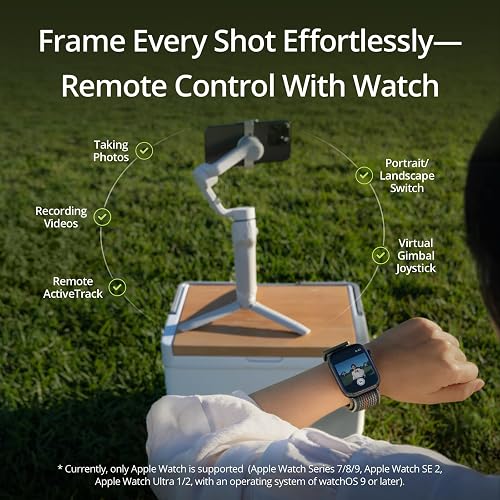 DJI Osmo Mobile 6, Estabilizador para Smartphones, Gris Platino | Brazo Extensible,Estabilizador 3 ejes, portátil y plegable, para Android y iPhone con ShotGuides, vlogging, YouTube, TikTok