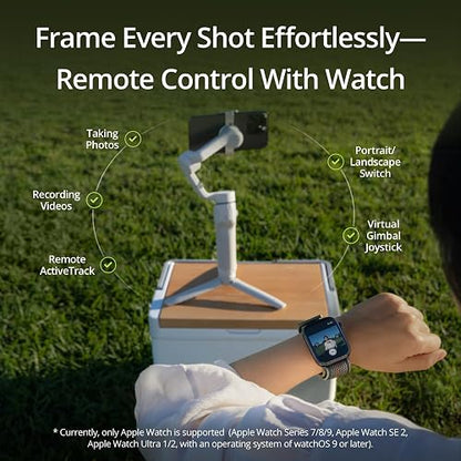 DJI Osmo Mobile 6, Estabilizador para Smartphones, Gris Platino | Brazo Extensible,Estabilizador 3 ejes, portátil y plegable, para Android y iPhone con ShotGuides, vlogging, YouTube, TikTok