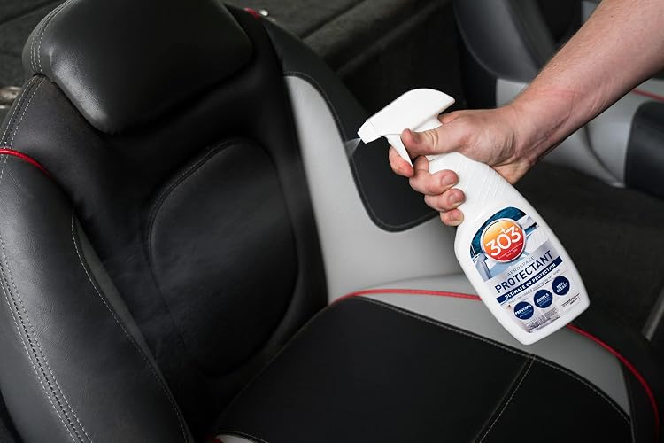303 (30305) Aerosol protector marino UV para vinilo, plástico, hule, fibra de vidrio, cuero y más - Repelente contra el polvo y la suciedad - No tóxico, Acabado mate, Un solo color, 16 oz