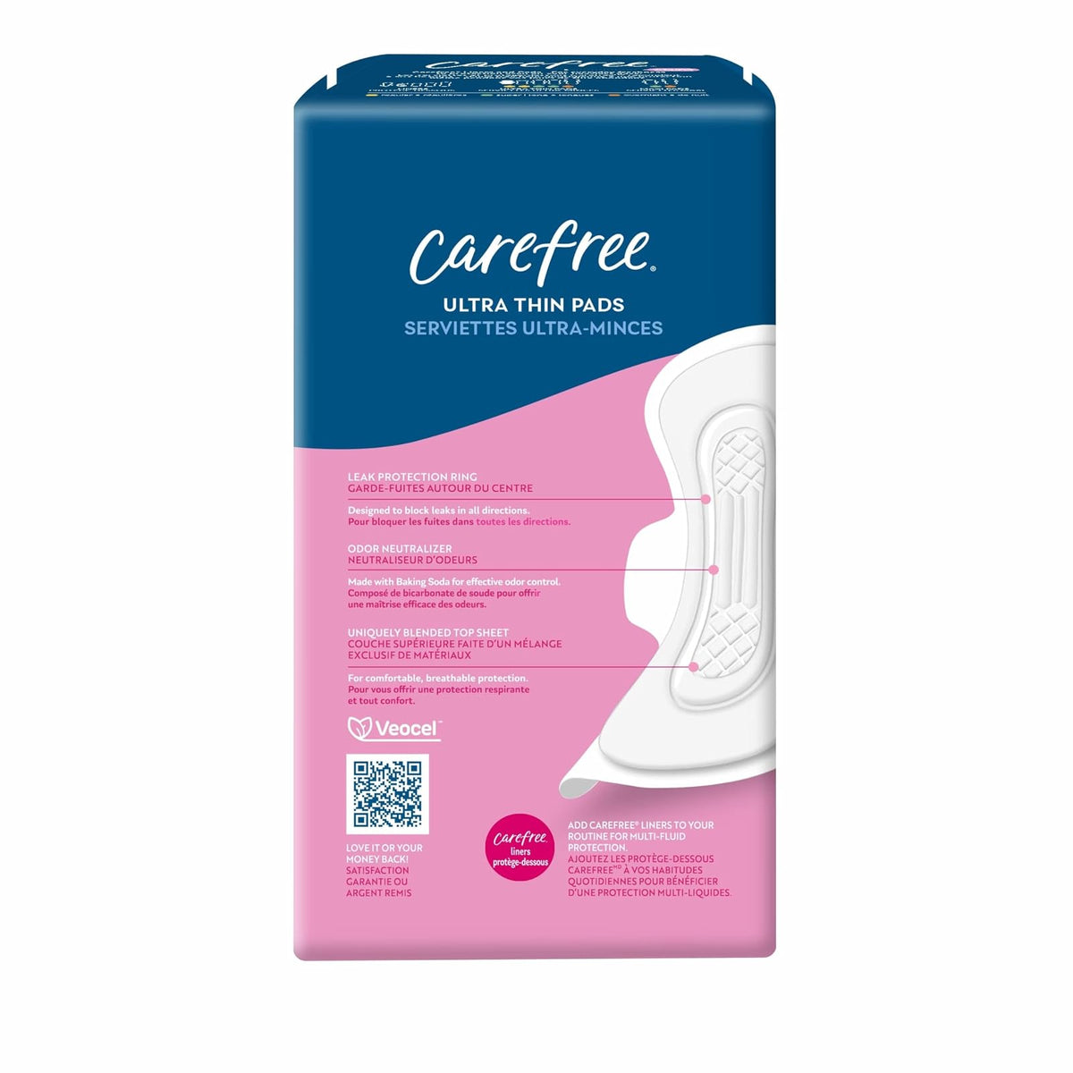 Carefree Ultra Delgado Regular con Alas 28ct (paquete de 4)