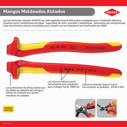 Knipex 09 08 240 SBA - Alicates aislados de 9.5 pulgadas