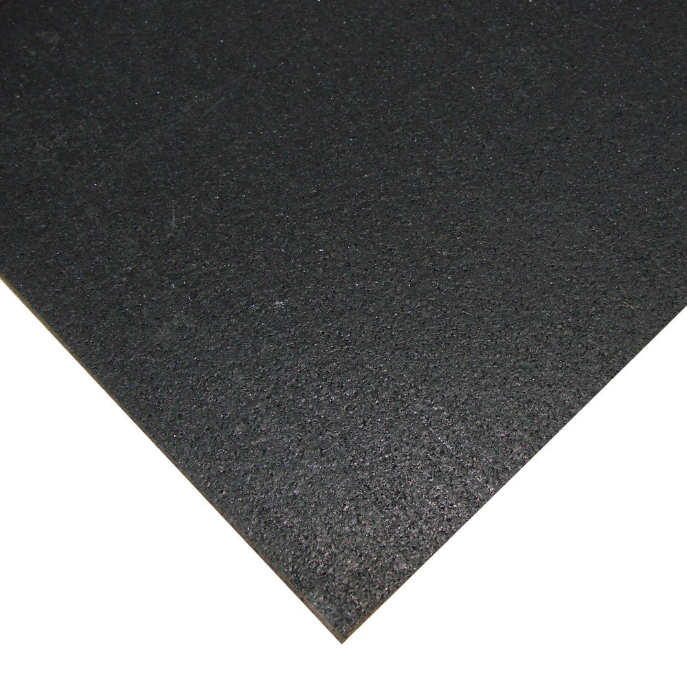 Rubber-Cal Elephant Bark - Tapete para Suelo, Color Negro, 0,9 cm x 10,1 cm x 2,2 m