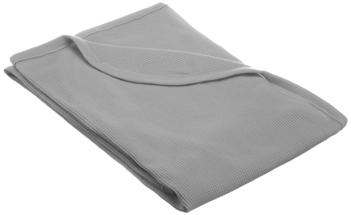 TL Care Manta térmica 100% algodón Natural, Gris, Suave, Transpirable, para niños y niñas