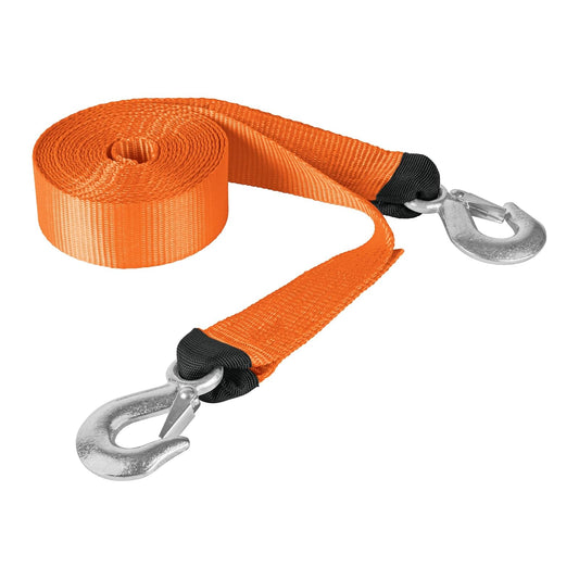 Truper CREM-2X58C, Correa para remolque con ganchos, 2" x 5.8m