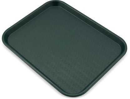 Carlisle Bandeja de Plástico para Cafetería, Antideslizante - Verde bosque - 17.9" x 14" x 1" - Cafe®