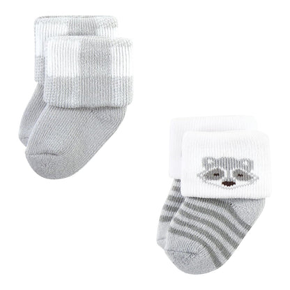 Hudson Baby Cotton Rich Newborn and Terry Socks Calcetín casualbebés niñas