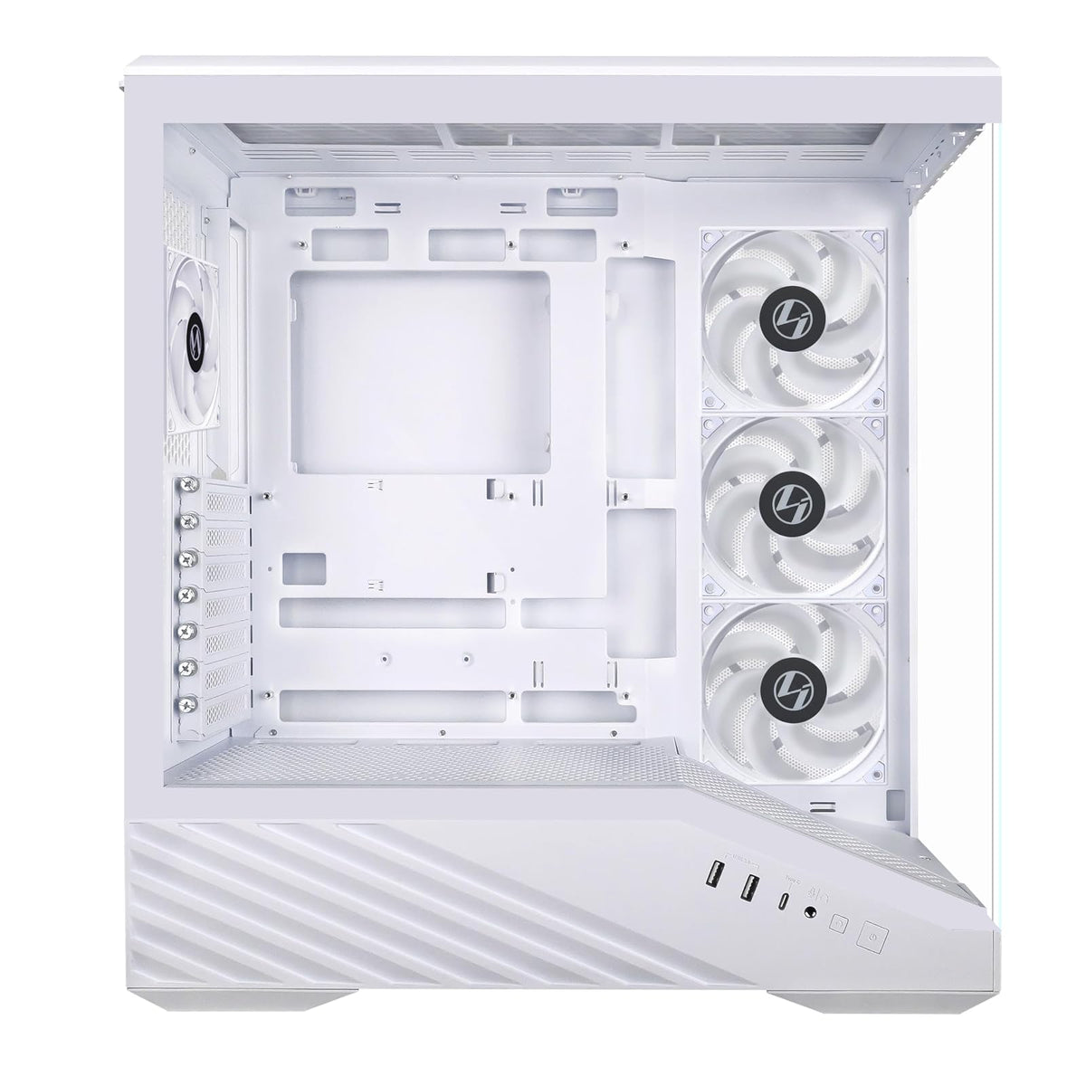 Lian LI Vector V100 White – ARGB ATX/mATX/ITX Case with Clean Pro Gamer Style