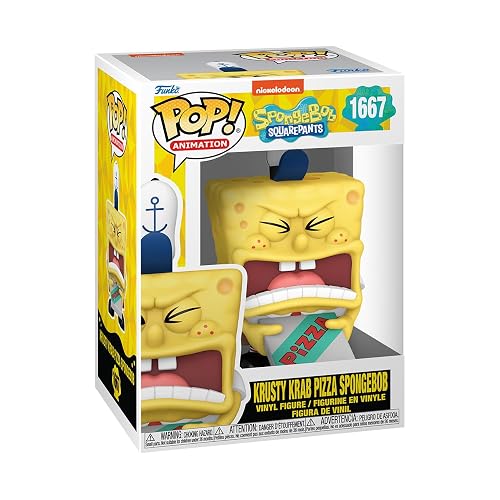 Funko Pop! TV: Spongebob Squarepants 25th Anniversary - Spongebob Squarepants with Pizza -Collectable Vinyl Figure - Gift Idea - Official Merchandise - for Kids & Adults - TV Fans